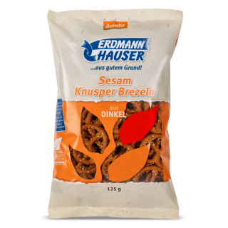 Dinkel-Knusperbrezel m. Sesam