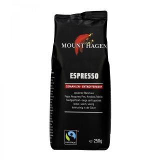 Espresso gemahlen, entkoffeiniert
