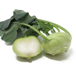 Kohlrabi mit Grün