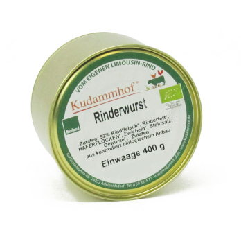 Rinderwurst, pfannenfertig, Dose