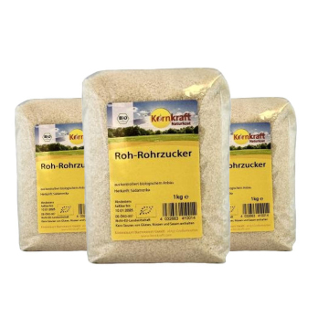 3er Pack - Roh-Rohrzucker 1 kg