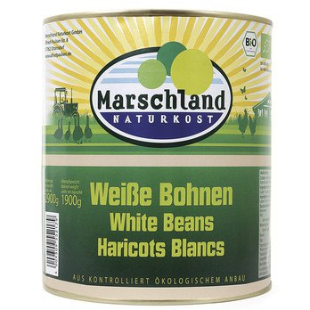 Weiße Bohnen in der Dose