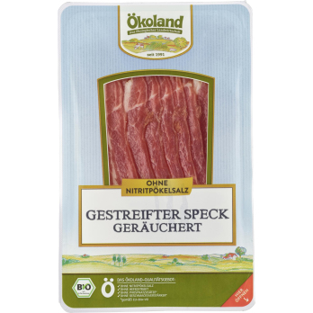 Speck gestreift in Scheiben (Ökoland)