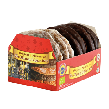 Oblatenlebkuchen im Tray