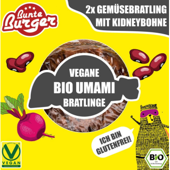 Bunte Burger-Red Bean Umami-Style vegan